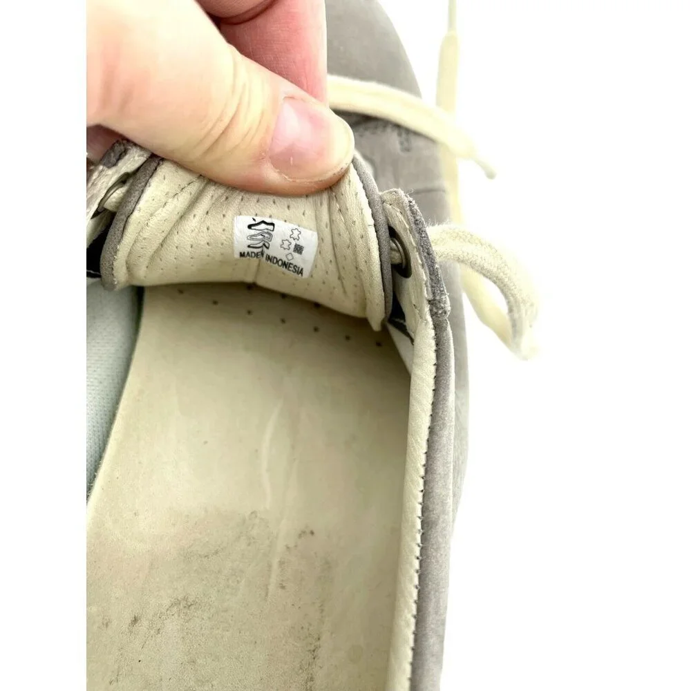 ECCO Soft 7 Grey Soft Suede Leather Lace Up Sneakers SZ 38 EU 8